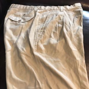 Tommy Bahama Cream Relaxed Silk Shorts.